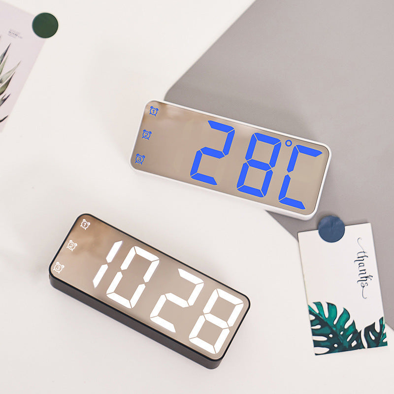 Sveglia digitale con display LED grande e funzioni multiple