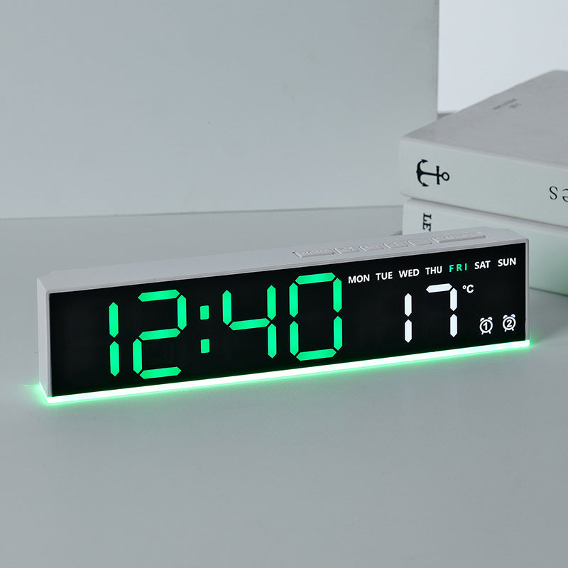 Sveglia digitale con display LED grande e indicatore di temperatura