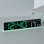 Sveglia digitale con display LED grande e indicatore di temperatura