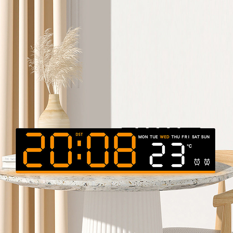 Sveglia digitale con display LED grande e indicatore di temperatura