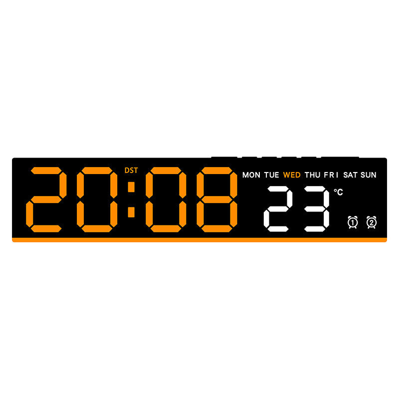 Sveglia digitale con display LED grande e indicatore di temperatura