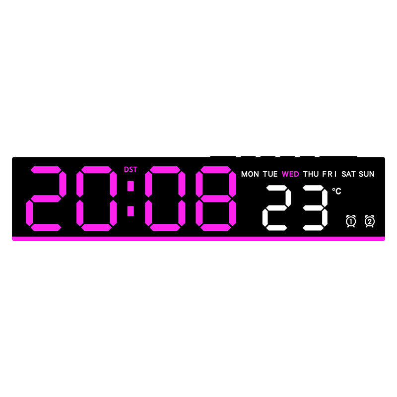 Sveglia digitale con display LED grande e indicatore di temperatura