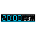 Sveglia digitale con display LED grande e indicatore di temperatura