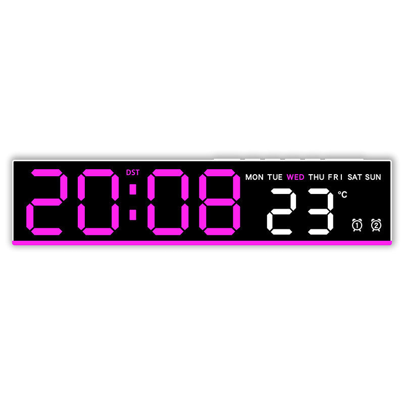 Sveglia digitale con display LED grande e indicatore di temperatura