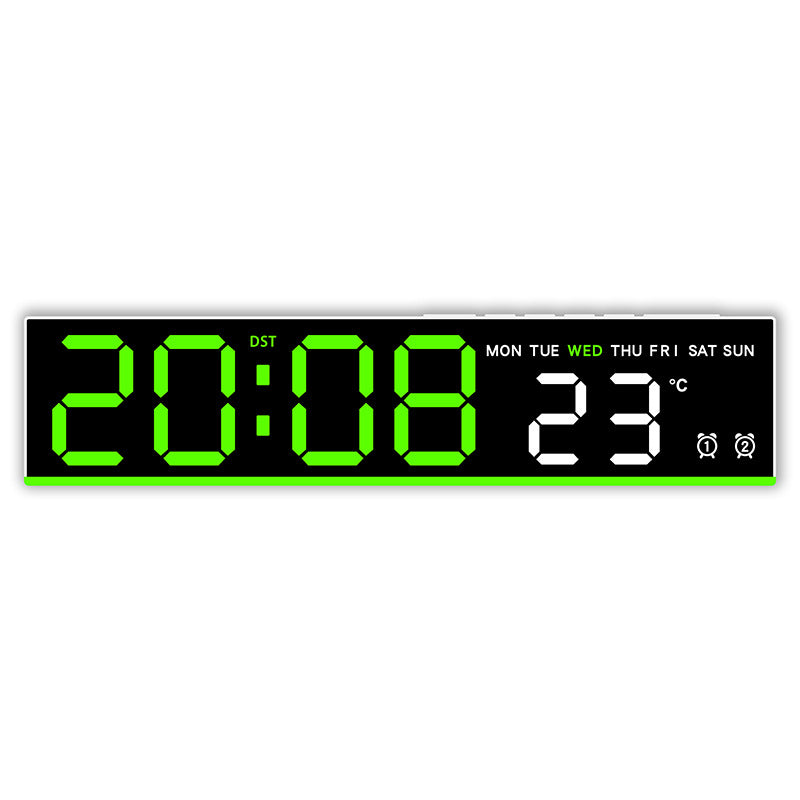 Sveglia digitale con display LED grande e indicatore di temperatura