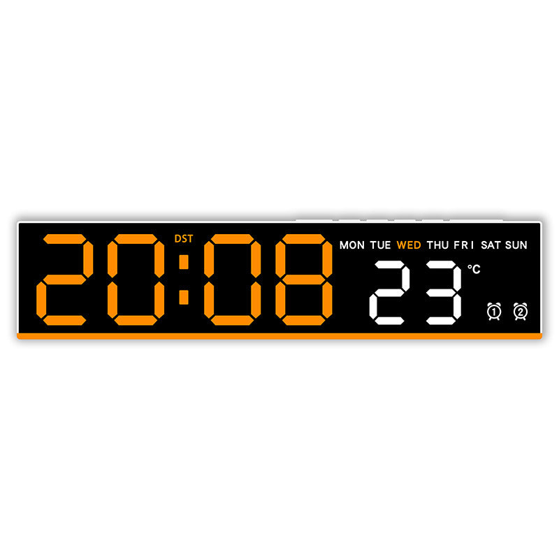 Sveglia digitale con display LED grande e indicatore di temperatura