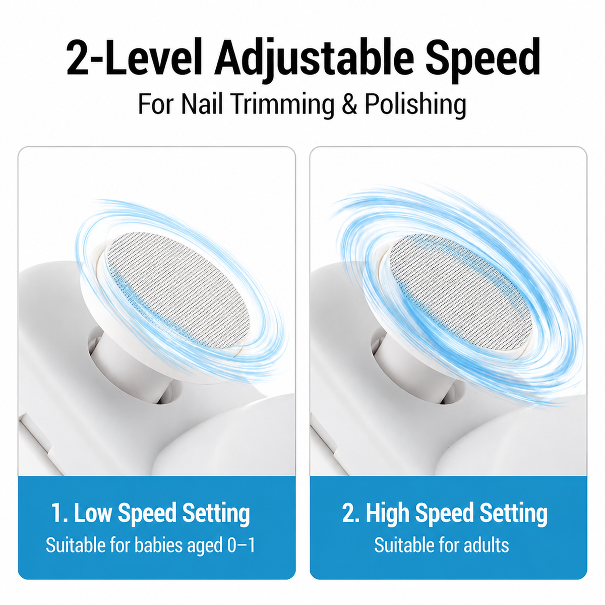Tagliaunghie elettrico 3 in 1 con taglio, limatura e lucidatura, ricaricabile USB