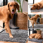 Tappetino assorbente antiscivolo per cani con zampe infangate
