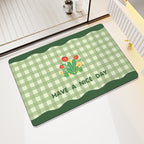 Tappetino bagno decorativo con messaggio positivo