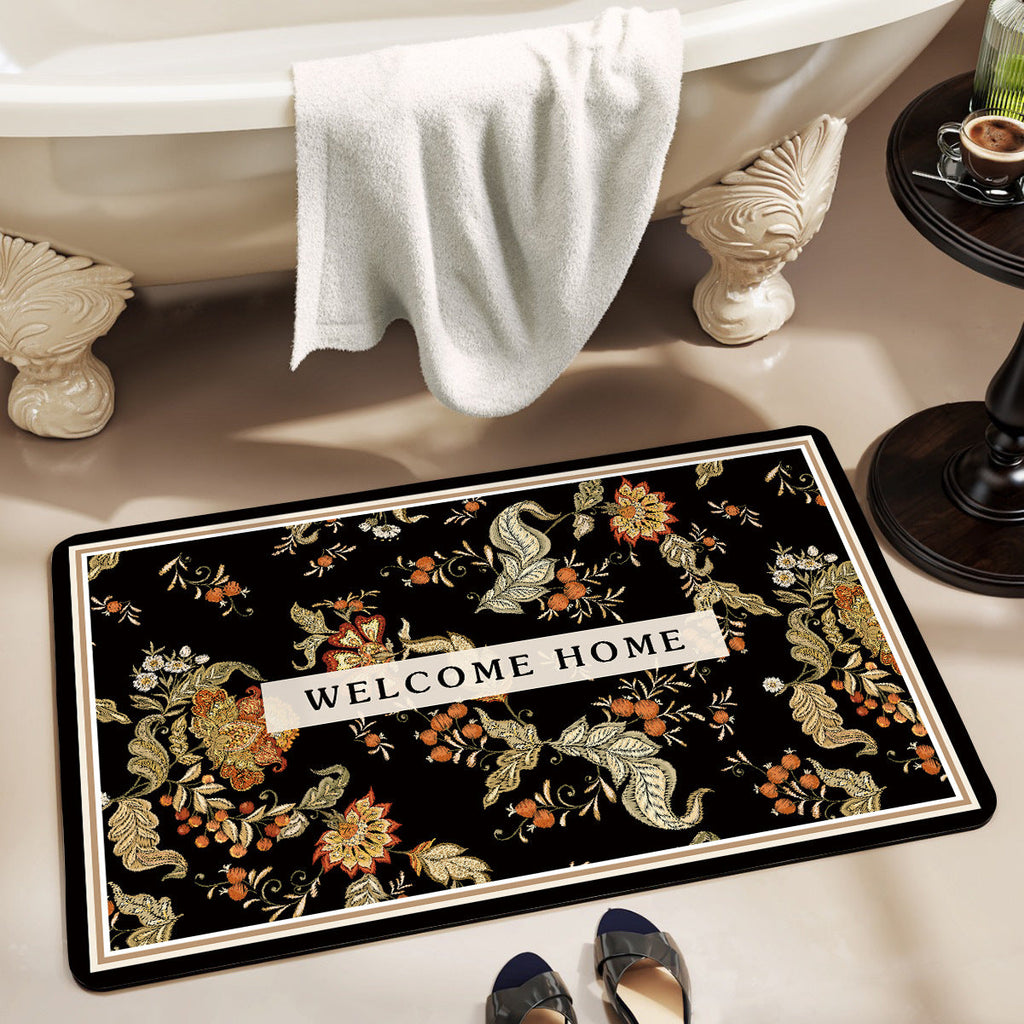 Tappetino bagno decorativo con messaggio positivo