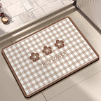 Tappetino bagno decorativo con messaggio positivo