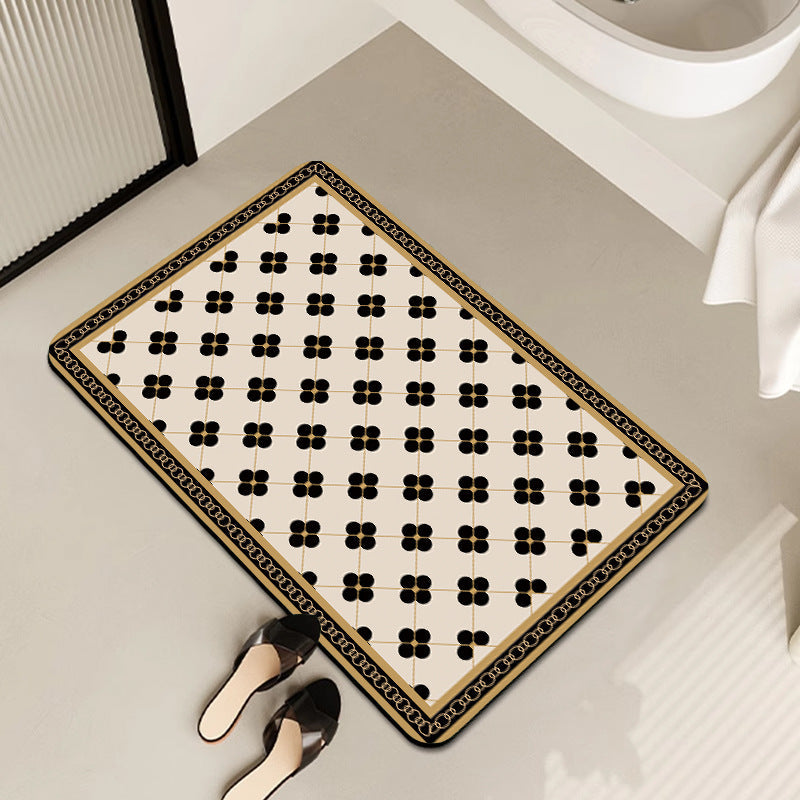 Tappetino bagno decorativo con messaggio positivo