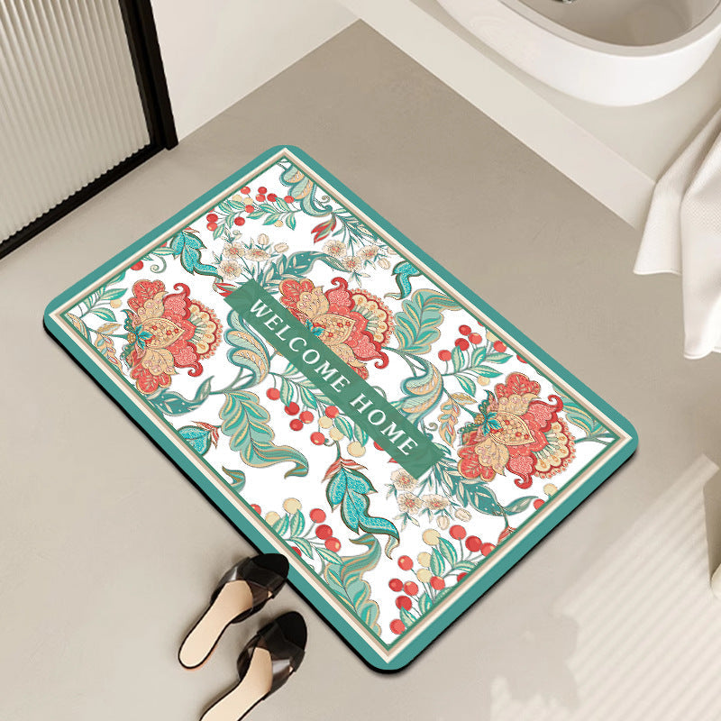 Tappetino bagno decorativo con messaggio positivo