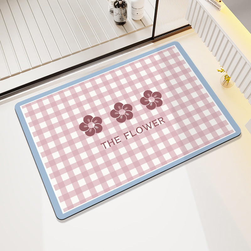 Tappetino bagno decorativo con messaggio positivo