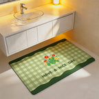 Tappetino bagno decorativo con messaggio positivo