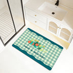 Tappetino bagno decorativo con messaggio positivo