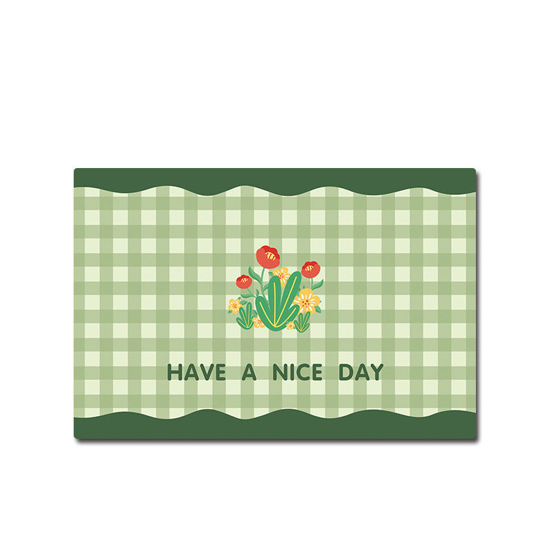 Tappetino bagno decorativo con messaggio positivo
