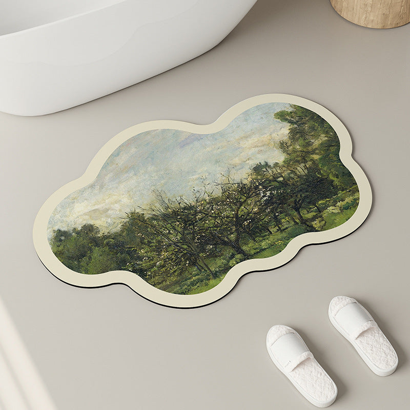 Tappetino da bagno artistico