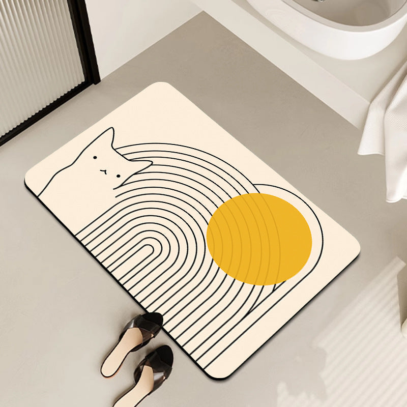 Tappetino da bagno artistico