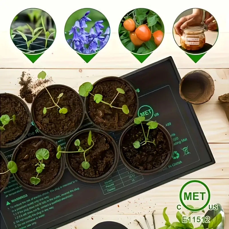 Tappetino riscaldante per semenzai – Controllo della temperatura per germinazione e crescita accelerate