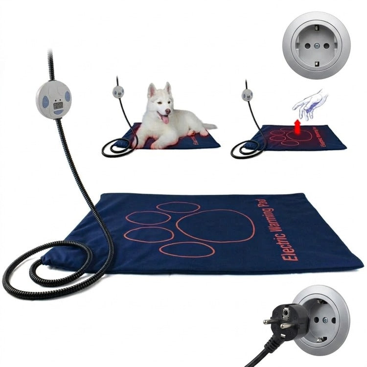 Tappetino riscaldato per animali domestici | Impermeabile e antigraffio | Tappeto termico lavabile 61 × 46 cm