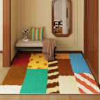 Tappeto artistico patchwork multicolore