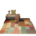 Tappeto artistico patchwork multicolore