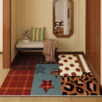 Tappeto artistico patchwork multicolore