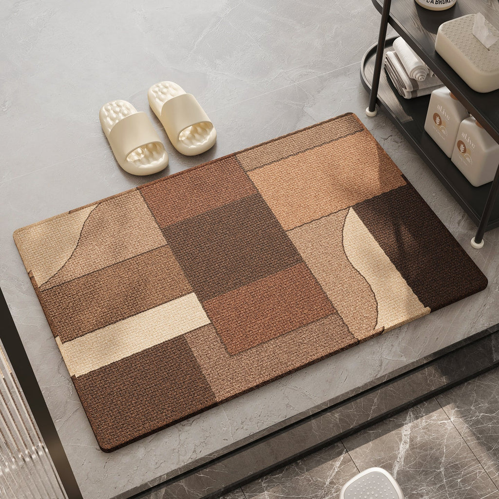 Tappeto bagno patchwork antiscivolo