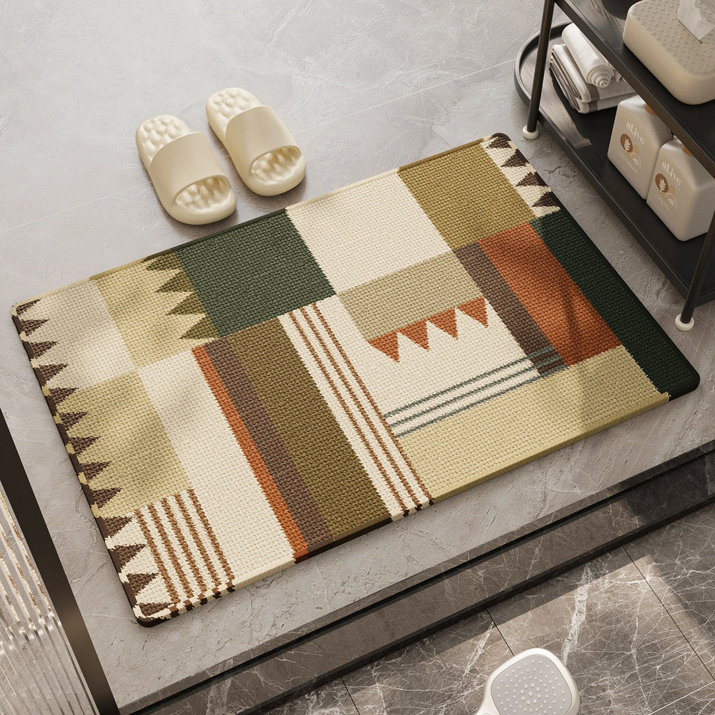 Tappeto bagno patchwork antiscivolo