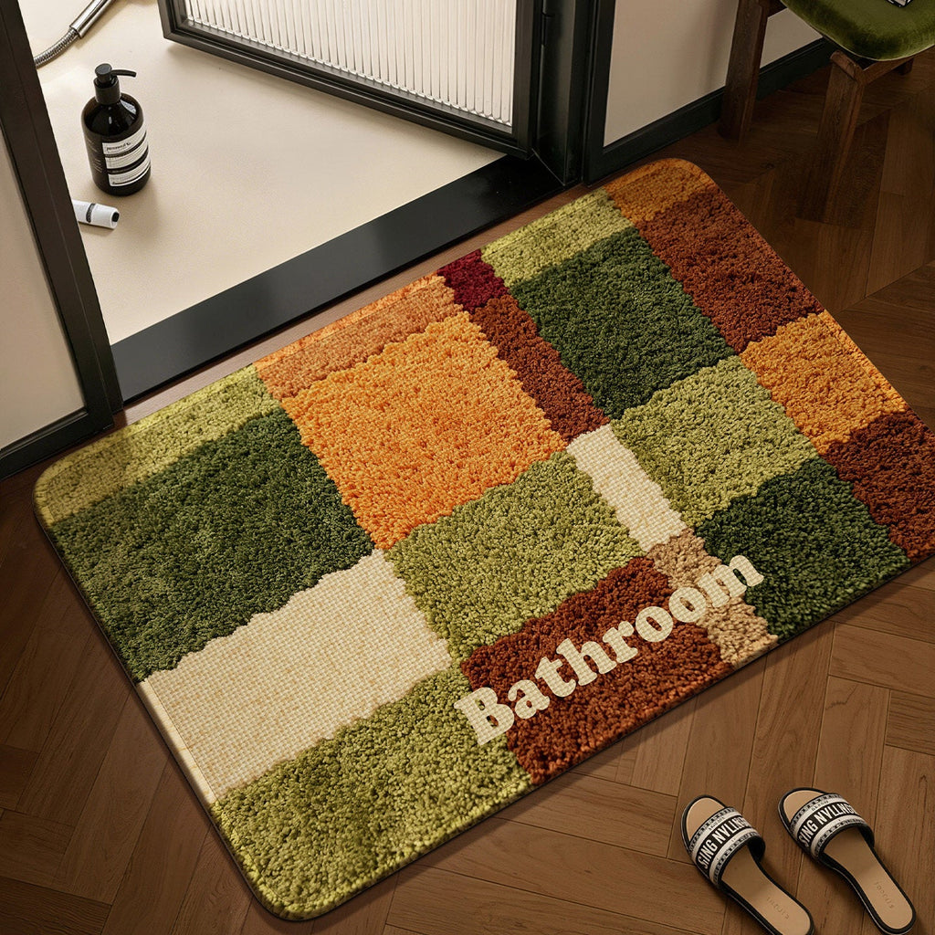 Tappeto bagno patchwork antiscivolo