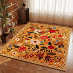 Tappeto decorativo con motivi floreali
