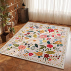 Tappeto decorativo con motivi floreali