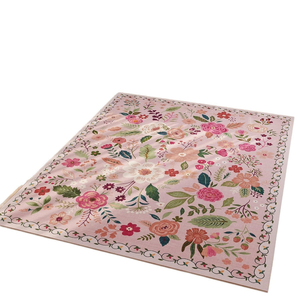 Tappeto decorativo con motivi floreali