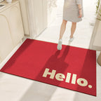 Tappeto moderno con scritta Hello