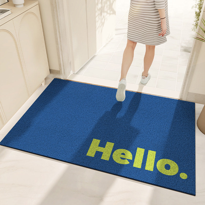 Tappeto moderno con scritta Hello
