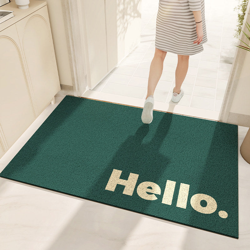 Tappeto moderno con scritta Hello