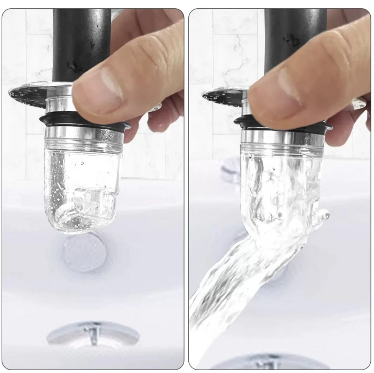 Tappo universale pop-up per lavandino CleanSeal