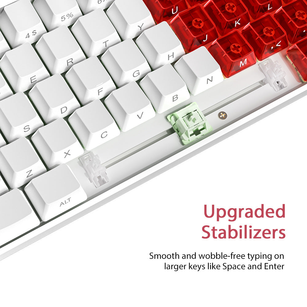 Tastiera compatta RGB con layout russo