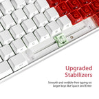 Tastiera compatta RGB con layout russo