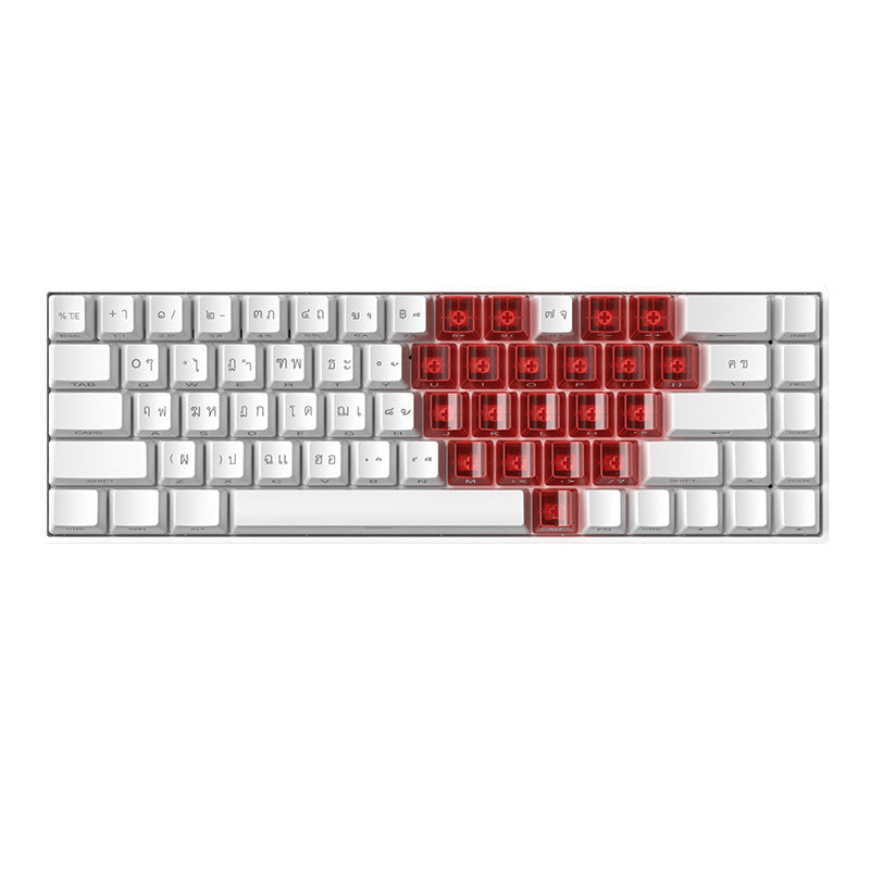 Tastiera compatta RGB con layout russo