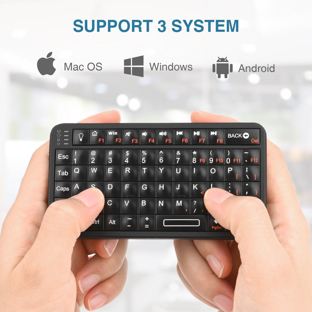 Tastiera wireless 2 in 1 compatta 68 tasti