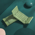 Tastiera wireless pieghevole ricaricabile con custodia in pelle per tablet e laptop Android, Windows e iOS