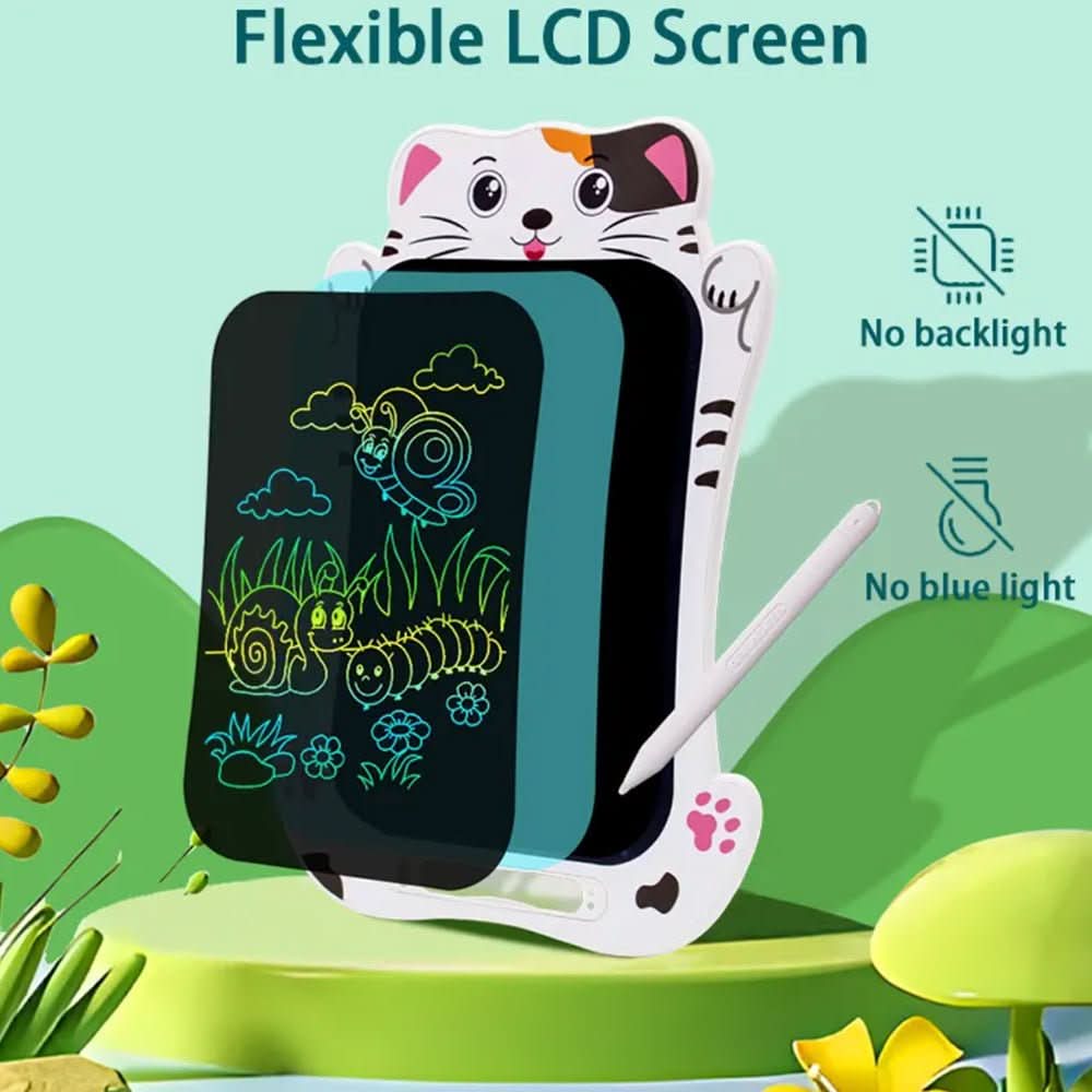 Tavoletta da disegno LCD per bambini con animali e pennino incluso