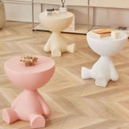 Tavolino da caffè rotondo in plastica