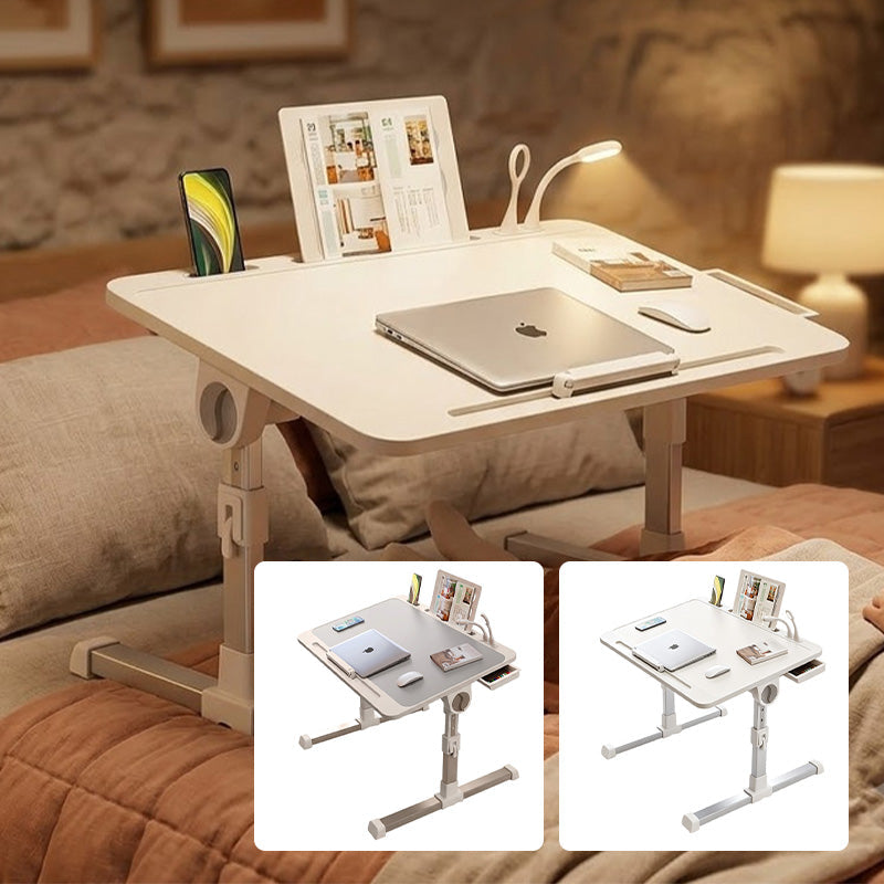 Tavolino da letto regolabile con luce Falivelli