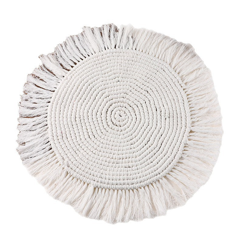 Tavolino decorativo con frange
