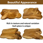 Tavolino in legno con bordo naturale