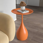 Tavolino rotondo mobile con design mini di lusso per divano o letto