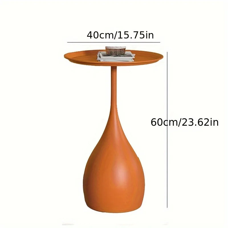 Tavolino rotondo mobile con design mini di lusso per divano o letto